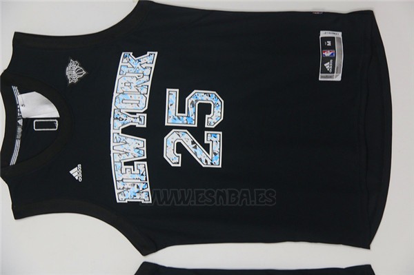 Camiseta Diamonds Editon New York Knicks Derrick Rose #25 Negro